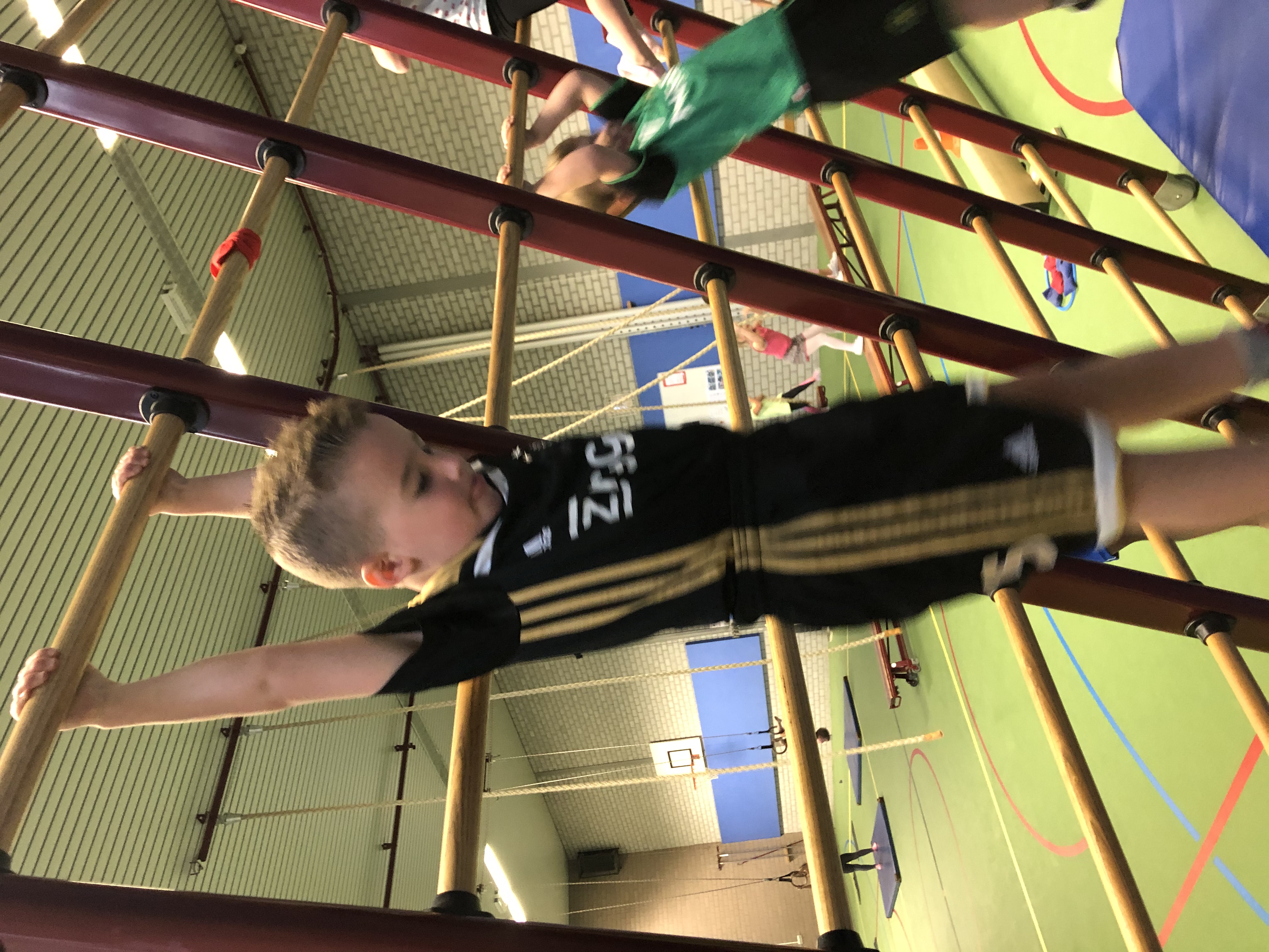 In de grote gymzaal! 